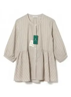 【新品タグ付】Afternoon Tea 接触冷冷感 ギャザーブラウス M-L