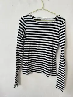 agnès b. ストライプ 長袖 Tシャツ　日本製　Japan アニエス