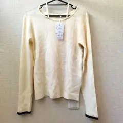 新品タグ付き　Laumeomi.. ニット　アイボリー　М