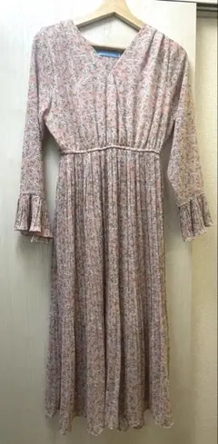 【美品】antic rag ロングワンピース　花柄　Freeサイズ