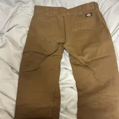 Dickies ブラウン ワークパンツ バックポケット付き