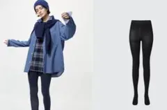 新品タグ付、ユニクロ、今年もの、黒、ヒートテック、タイツ M女性