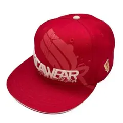 【美品】ROCAWEAR ロカウェア ベースボールキャップ 立体刺繍ロゴ レッド