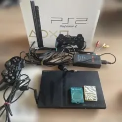 】ps2-SCPH-75000CB メモリーカード付　箱付　説明書あり