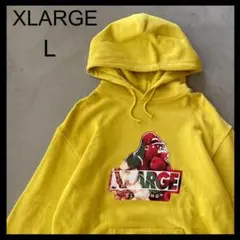 【XLARGE】エクストララージ★パーカー　L　イエロー　フルーツ柄