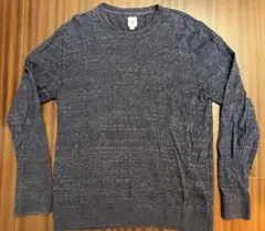 GAP ダークグレー： 長袖カットソー：Lサイズ：ギャップ：ロンT：ロンティ：服