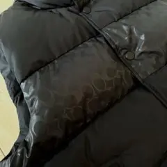 【新品】COACH コーチ シグネチャー リバーシブルダウンベスト黒S