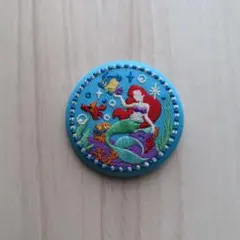 ディズニー刺繍缶バッジ2 リトル・マーメイド