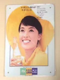 【 GG 21】 ☆ キリン レモン ☆ レトロ ☆ ブリキ看板 ☆