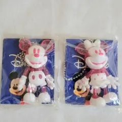 ミッキーマウス ミニー マウス キーホルダー 2個セット