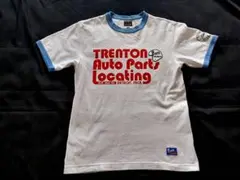世田谷ベース リンガー半袖Tシャツ 両面プリント入りロード 
