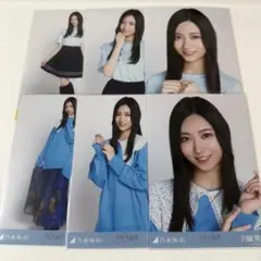 乃木坂46 川端晃菜 生写真 コンプ 久保史緒里 襟付きコーデ ライブTシャツ