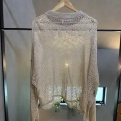 SeeByChloe メッシュニット ベージュのサムネイル