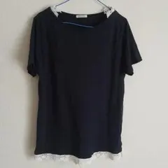 レディース　Tシャツ　ネイビー　LLのサムネイル