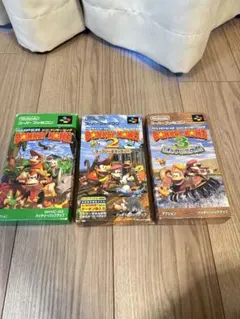 スーパーファミコン ドンキーコング3本セット