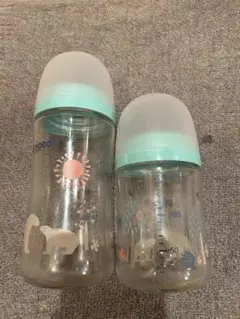 ピジョン　哺乳瓶　240ml  160ml  2本セット　ガラス