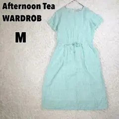 ♥Afternoon Tea♥ 麻100%フレンチリネンストライプワンピース Mのサムネイル