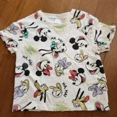 futafuta ディズニー 総柄Tシャツ 110cm