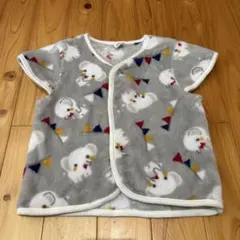 90 西松屋　ゾウ柄　フリースベビーベスト