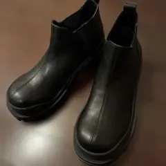 ジーナシス☆厚底ブラックサイドゴアブーツ