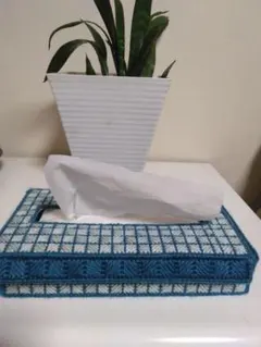 ハンドメイド　ティッシュボックスカバー
