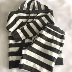 新品GELATO PIQUE HOMMEEボーダールームウェアセットアップ L