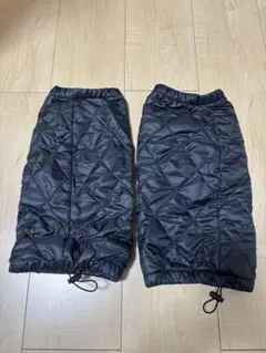 ヒマラヤ　ブラック キルティング レッグウォーマー フリーサイズ