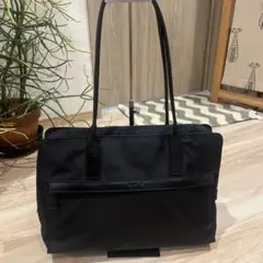 アニエスベー　A4 ブラック ビジネスバッグ ナイロン レザー　多機能