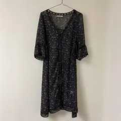 ローリーズファーム 花柄 シフォン ブラウス チュニック