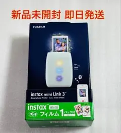 instax mini Link 3 SAGE GREEN フィルム付き チェキ