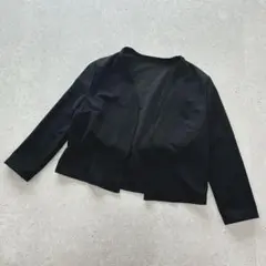 美品★シーイン SHEIN〔M〕長袖カーディガン ボレロ 羽織り ブラック 無地