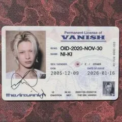 ENHYPEN THE SIN : VANISH ニキ IDカード