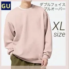 GU ダブルフェイスプルオーバー MEN XL ピンク