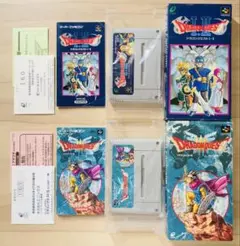 スーパーファミコン SFC ドラクエⅠ.Ⅱ.Ⅲ 箱説ハガキ付 まとめ 2本セット