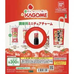 KAGOME 調味料ミニチュアチャーム　カゴメ醸熟ソースウスター
