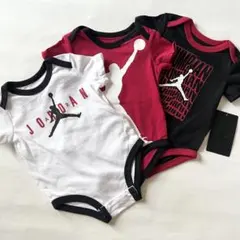 ジョーダン Jordan ナイキ Nike ロンパース 3枚セット 3-6ヶ月