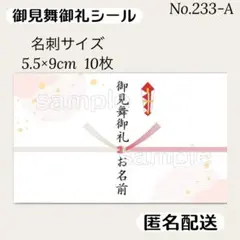 chieko様専用 御見舞御礼シール のしシール 10枚