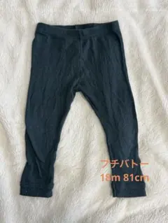 PETIT BATEAU ダークグリーン レギンス 18m 81cm 針抜き