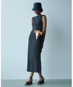 スナイデルリネンマーメイドワンピース新品SNIDELデートタイトフレイアイディー