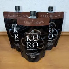 バランローズ KUROシャンプー 400g 白髪染め（ダークブラウン）3セット