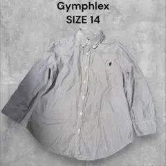①⑤Gymphlex 長袖 ストライプシャツ サイズ14のサムネイル