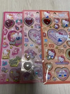 キラキラジュエルシール　キティ　マイメロ　3点