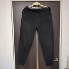 h*o様 UNIQLO AIRism ブラック ジョガーパンツ L　メンズ