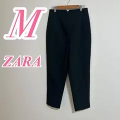 ZARA ブラック テーパードパンツ M　きれいめコーデ　オフィスカジュアル