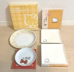 ハローキティ 陶器プレート 4点セット
