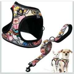BELLA&PAL 犬　猫　ハーネス リード セット 小型犬 サイズ調整可能　S