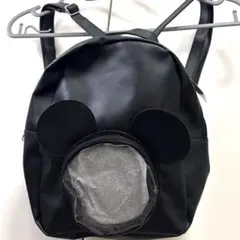 新品未使用タグ付き　Disney ミッキーリュック ミッキーアイコン ブラックのサムネイル