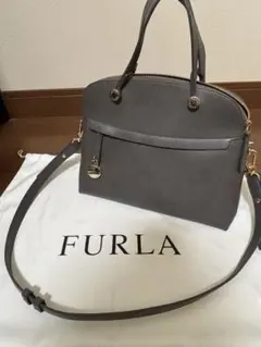 FURLA パイパー Mグレー ハンドバッグ2way