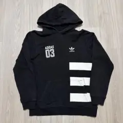 Adidas originals パーカー　スウェット　プルオーバー　黒　M