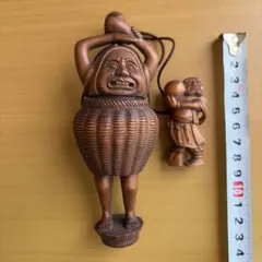 印籠 骨董品 彫刻 布袋様 根付 - メルカリ